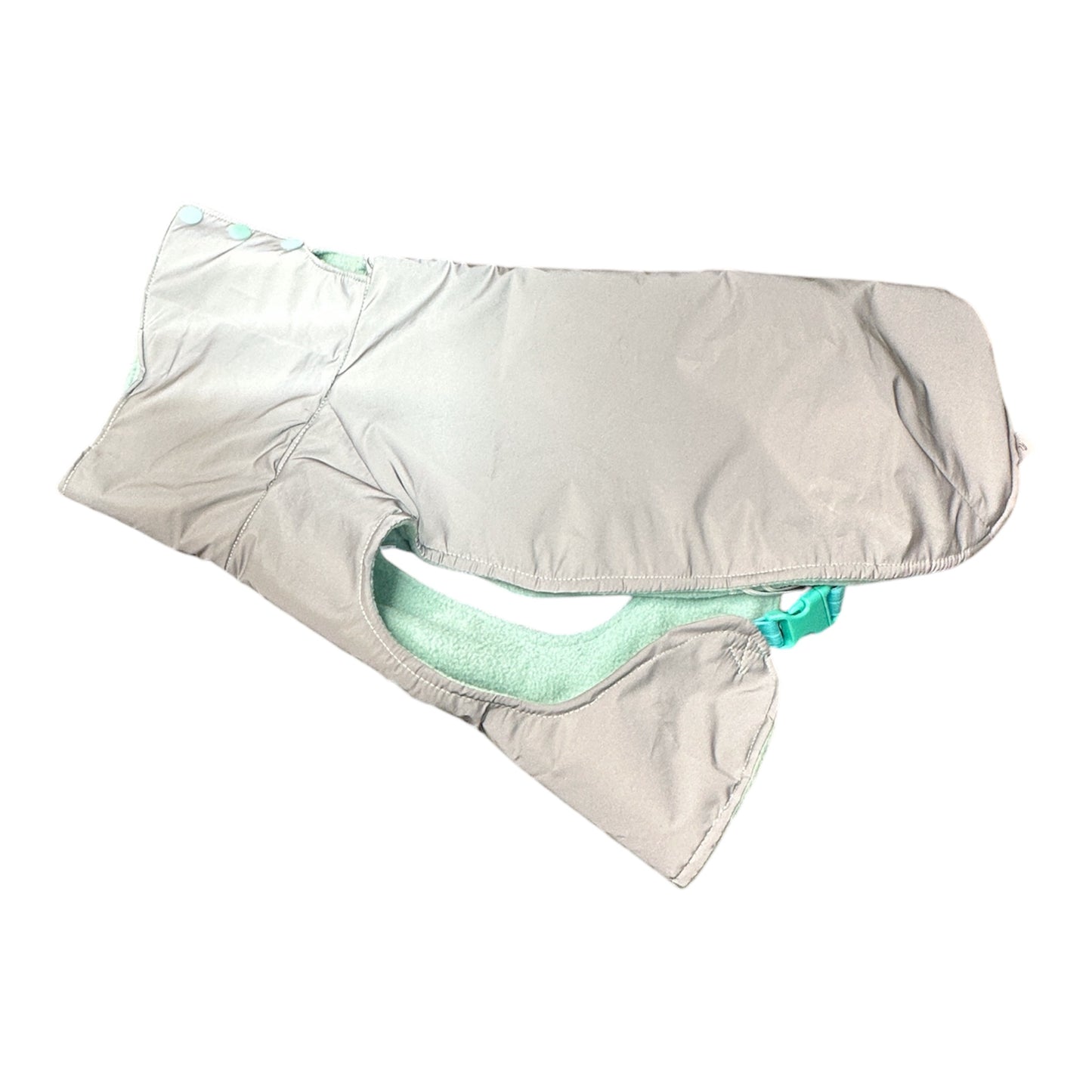 Hundemantel silber reflektierend Mint