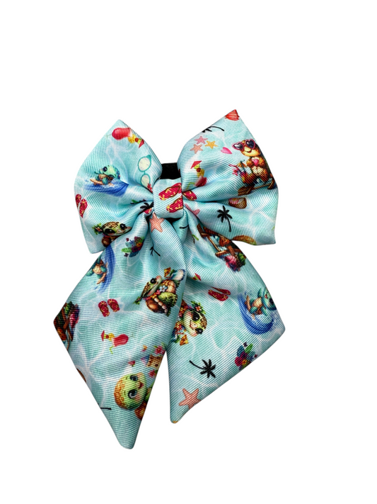 Chill tails & turtels sailor bow