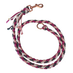 Adapter - Paracord - Leine 120 cm pink grey - doggiescouture.at