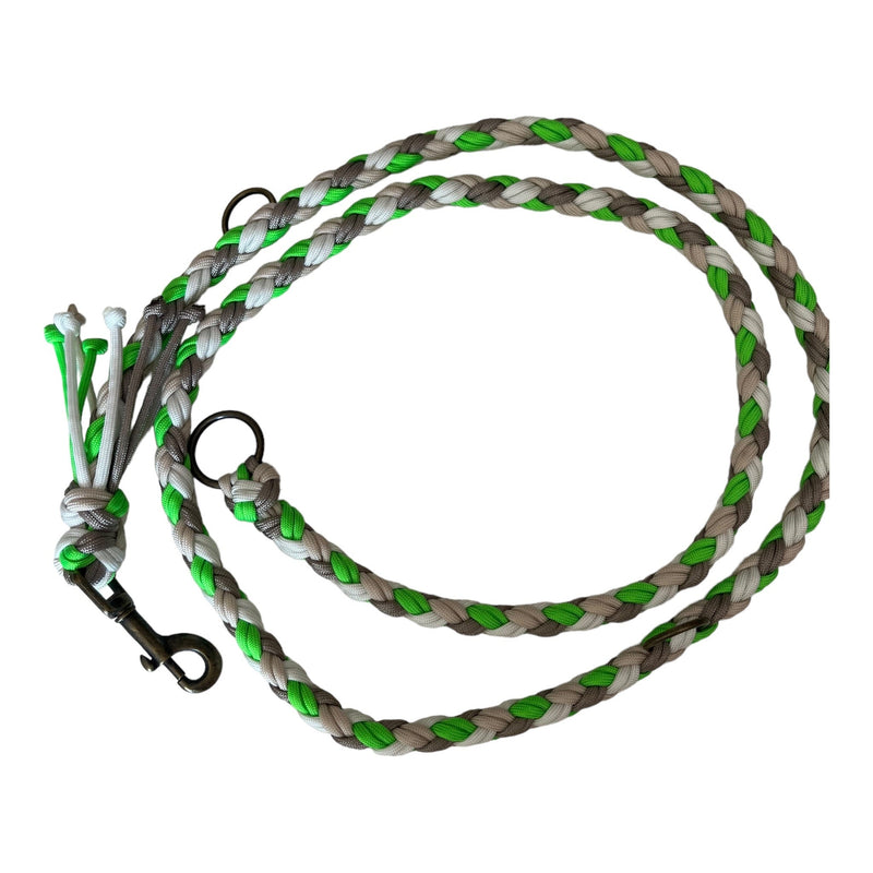 Adapter-Paracord-Leine 150 cm neon green