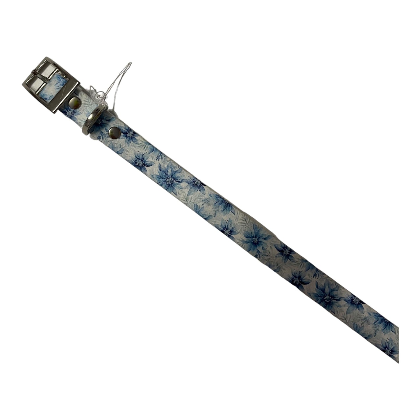 Biothane Blue Flowers 19mm - doggiescouture.at