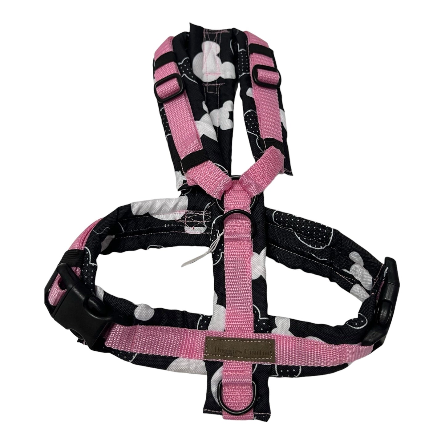 Brustgeschirr mouse head pink - doggiescouture.at