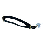 Hexa Halsband Zugstop Schwarz Gold 20mm - doggiescouture.at