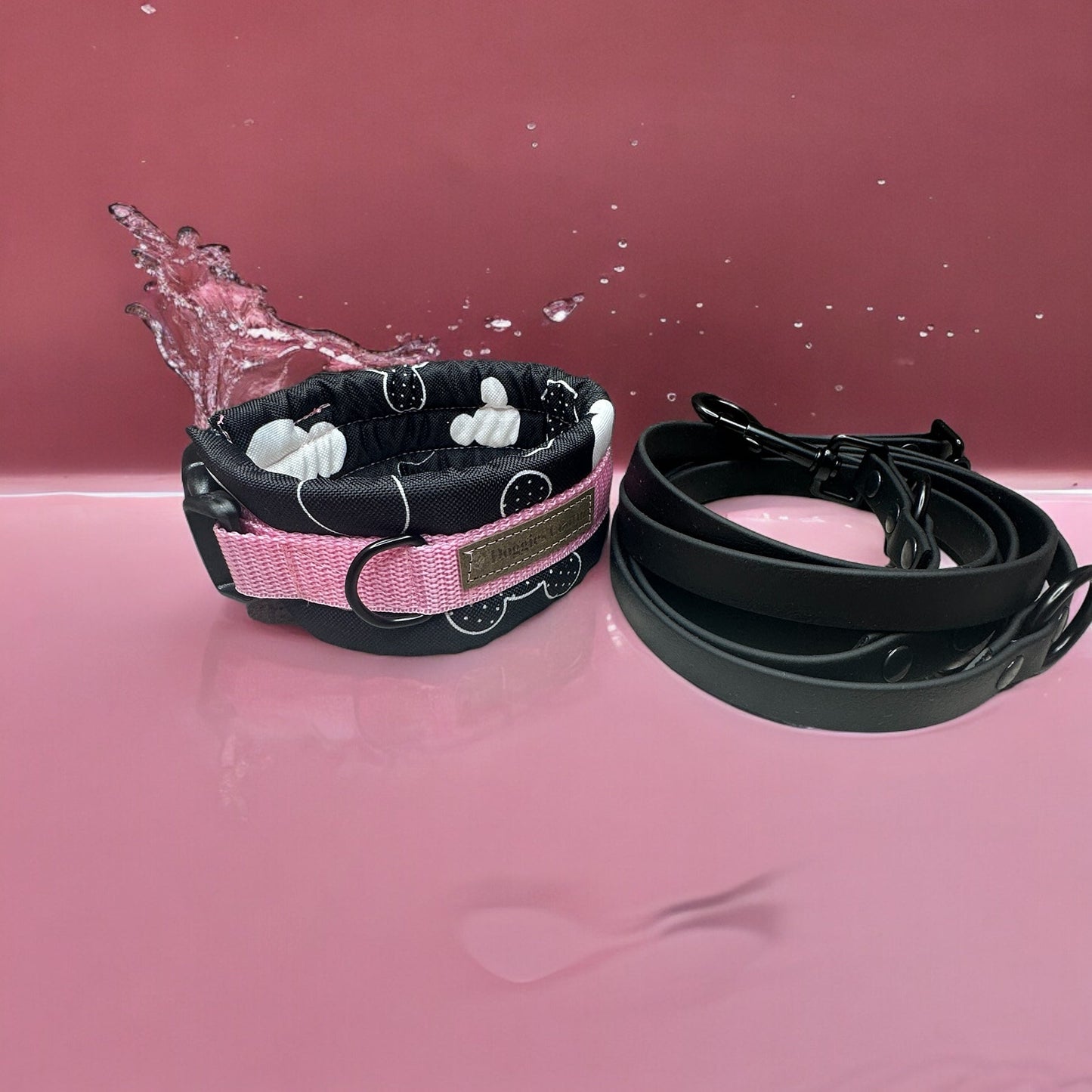 Mousehead black deluxe with pink - doggiescouture.at