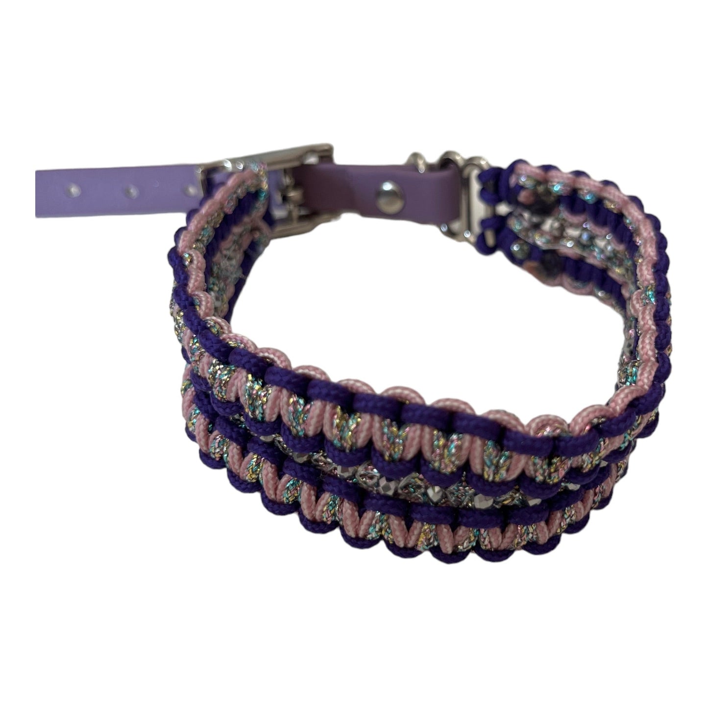 Paracord Halsband violet - doggiescouture.at