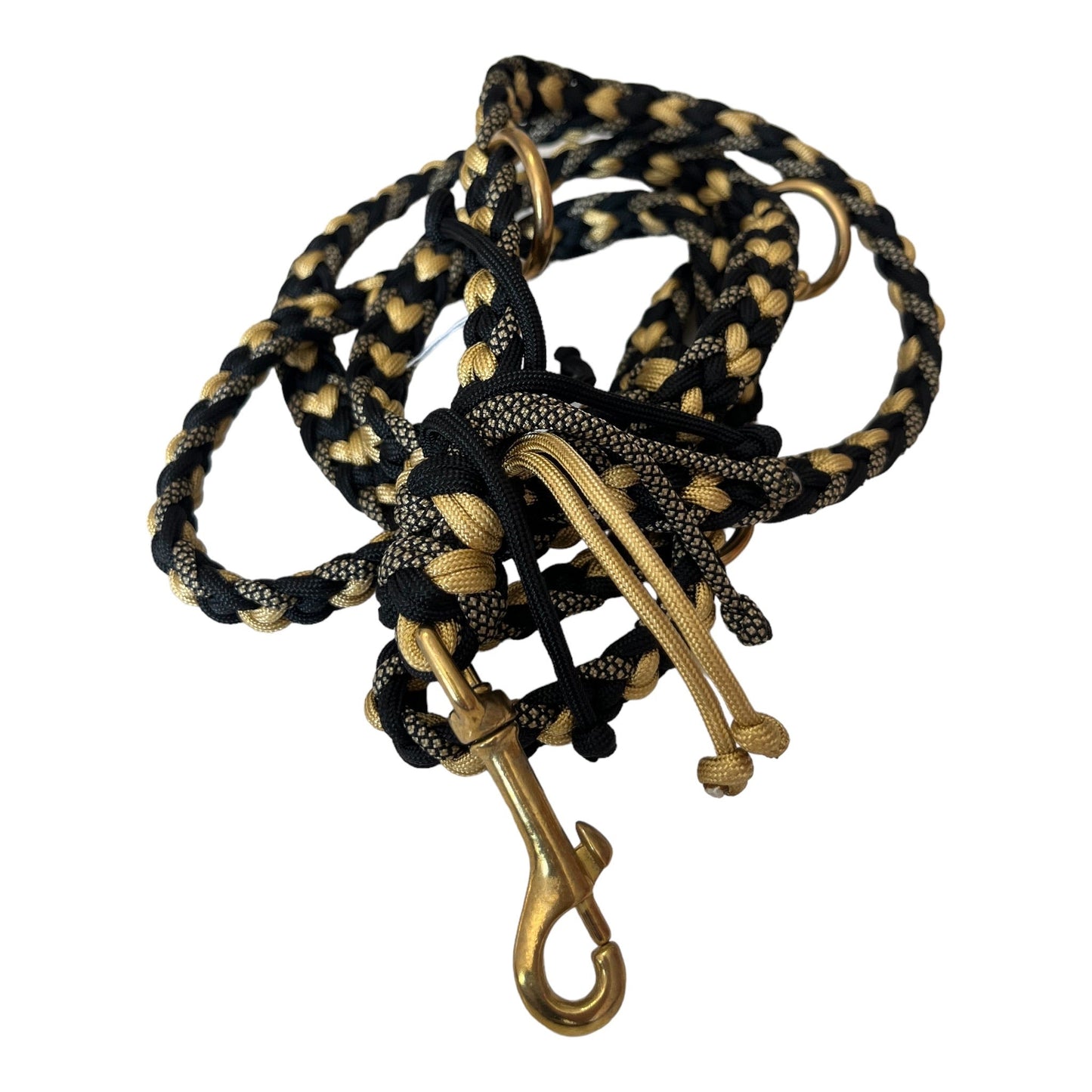 Paracordleine black & gold - doggiescouture.at