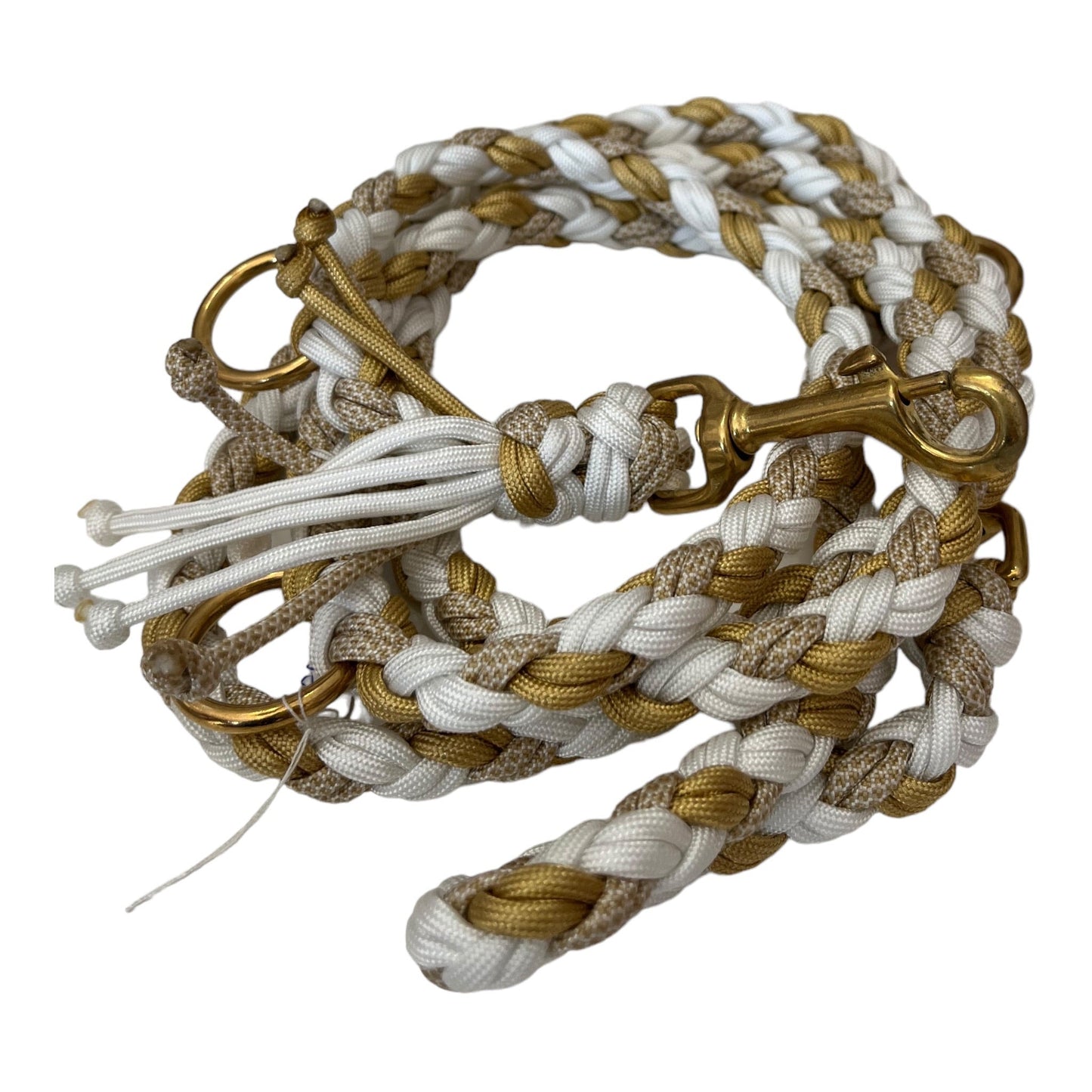 Paracordleine white & gold - doggiescouture.at