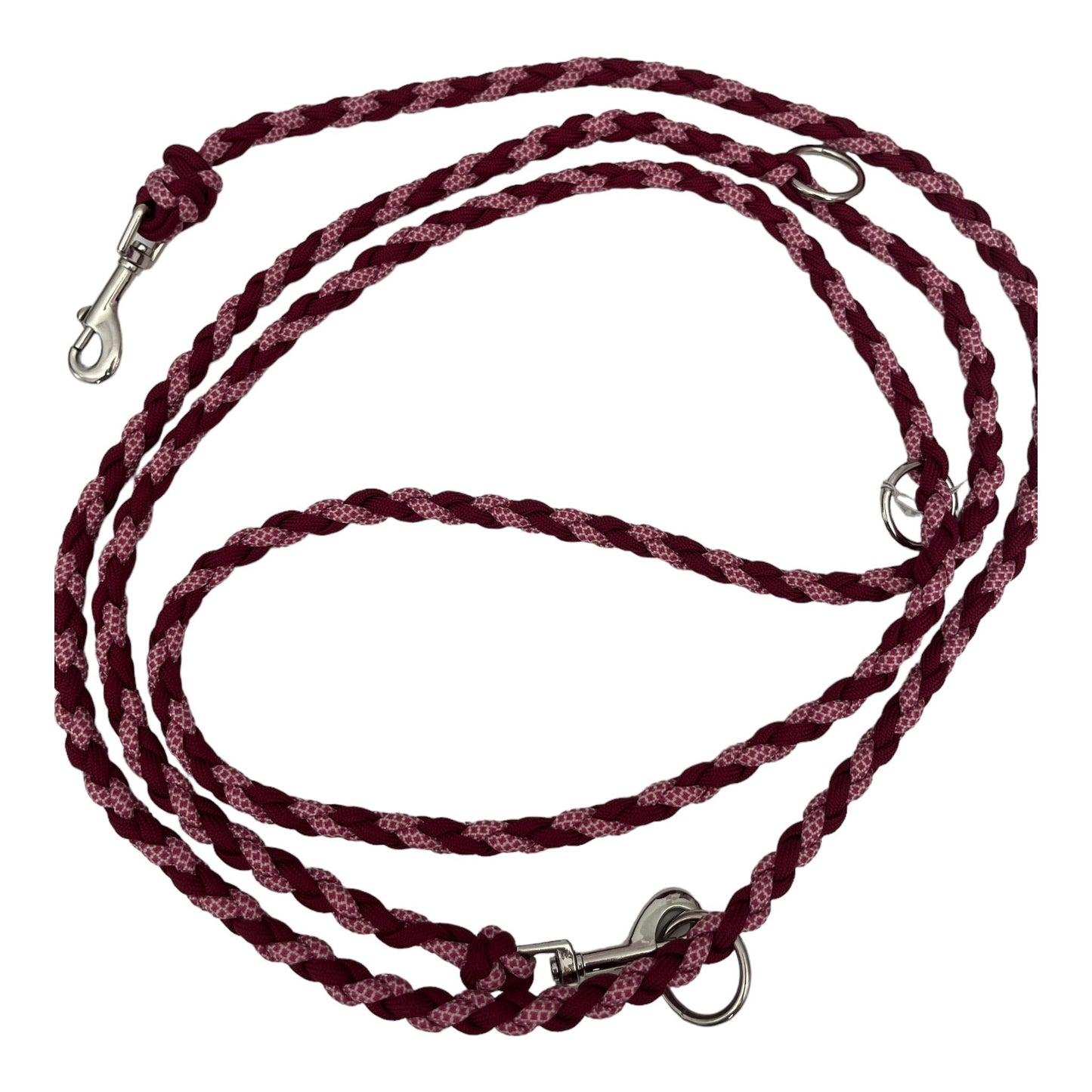 Slim Paracord - Leine 220 cm burgundy - doggiescouture.at