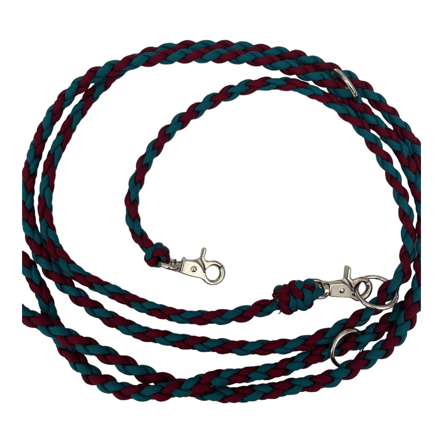 Slim Paracord - Leine 220 cm petrol - doggiescouture.at