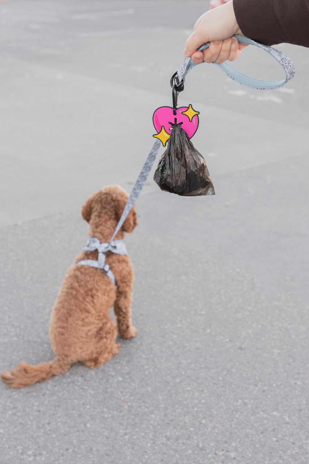 Sparkle Heart Kotbeutelhalter - doggiescouture.at