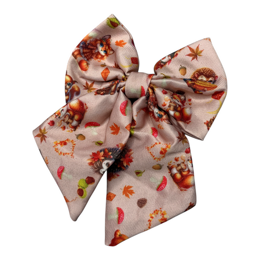 Autumn critters sailor bow