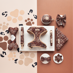 Gestepptes Leopardenwelpenhalsband Blume