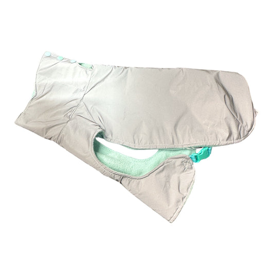 Hundemantel silber reflektierend Mint