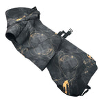 Hundemantel Marmor gold,schwarz