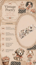 Vintage poetry Stirnband