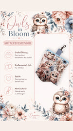 Owls in bloom Kotbeutelspender
