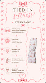 Tied in softness Stirnband