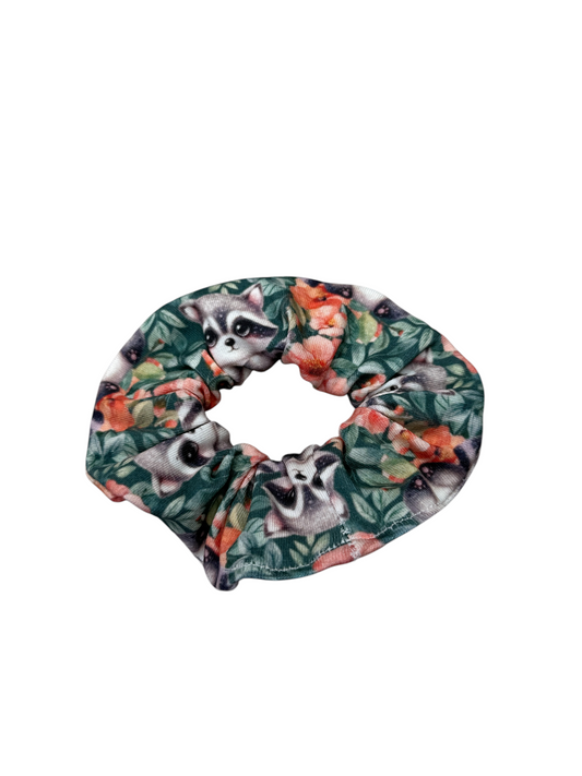 Raccoon Blossom scrunchy