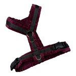 Cordbrustgeschirr Bordeaux