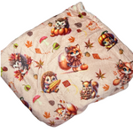 Flauschidecke Autumn critters 140 cm x 110 cm