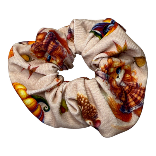Autumn critters scrunchy