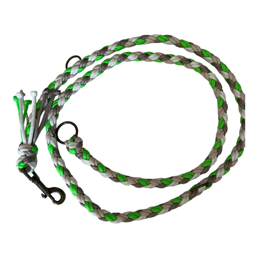 Adapter - Paracord - Leine 150 cm neon green - doggiescouture.at