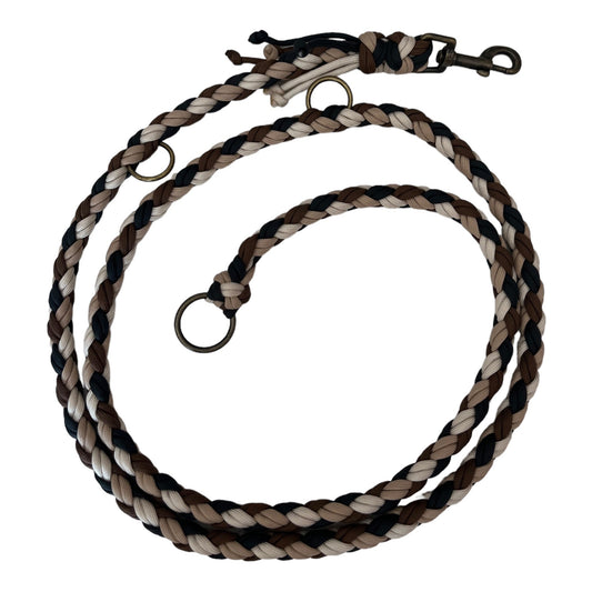 Adapter - Paracord - Leine 160 cm brown grey - doggiescouture.at