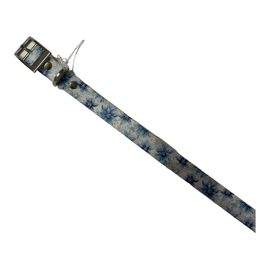 Biothane Blue Flowers 19mm - doggiescouture.at