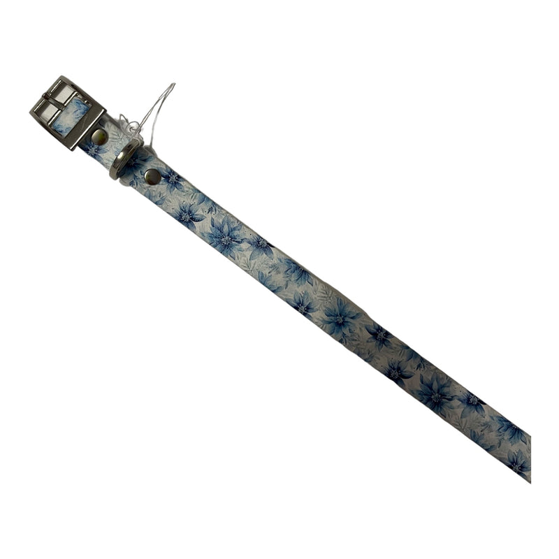 Biothane Blue Flowers 19mm