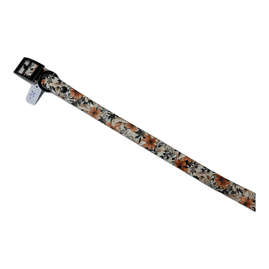 Biothane Orange Flowers 19mm - doggiescouture.at