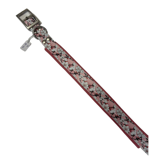 Biothane Zen Flower (Leder Unterfüttert) - doggiescouture.at