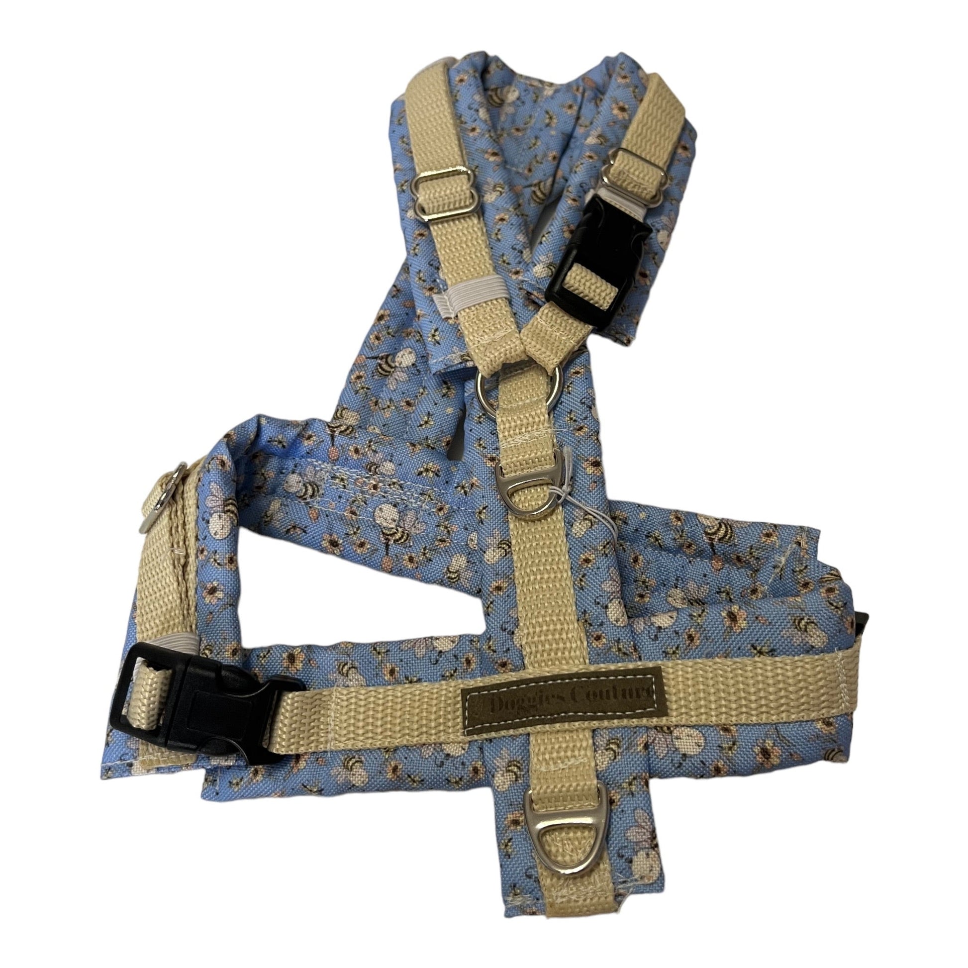 Brustgeschirr honey bee blue - doggiescouture.at