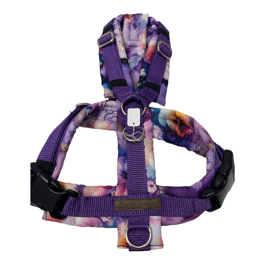 Brustgeschirr pansies - doggiescouture.at