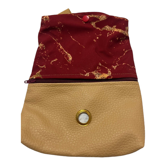 Gassitasche red marmor - doggiescouture.at