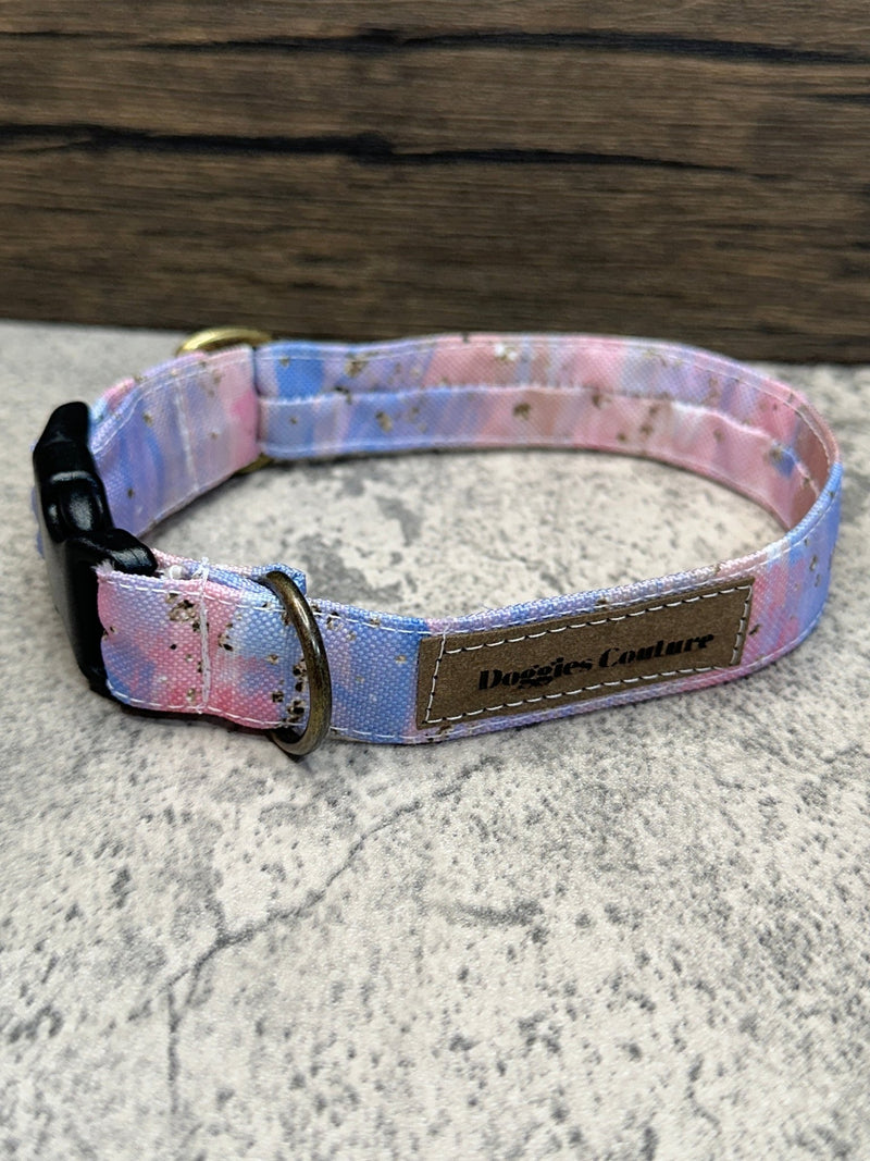 Halsband mit Klickverschluss Pink and Blue
