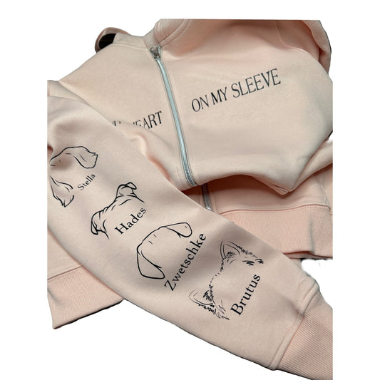 „I wear my heart on my sleeve“ - Weste - doggiescouture.at