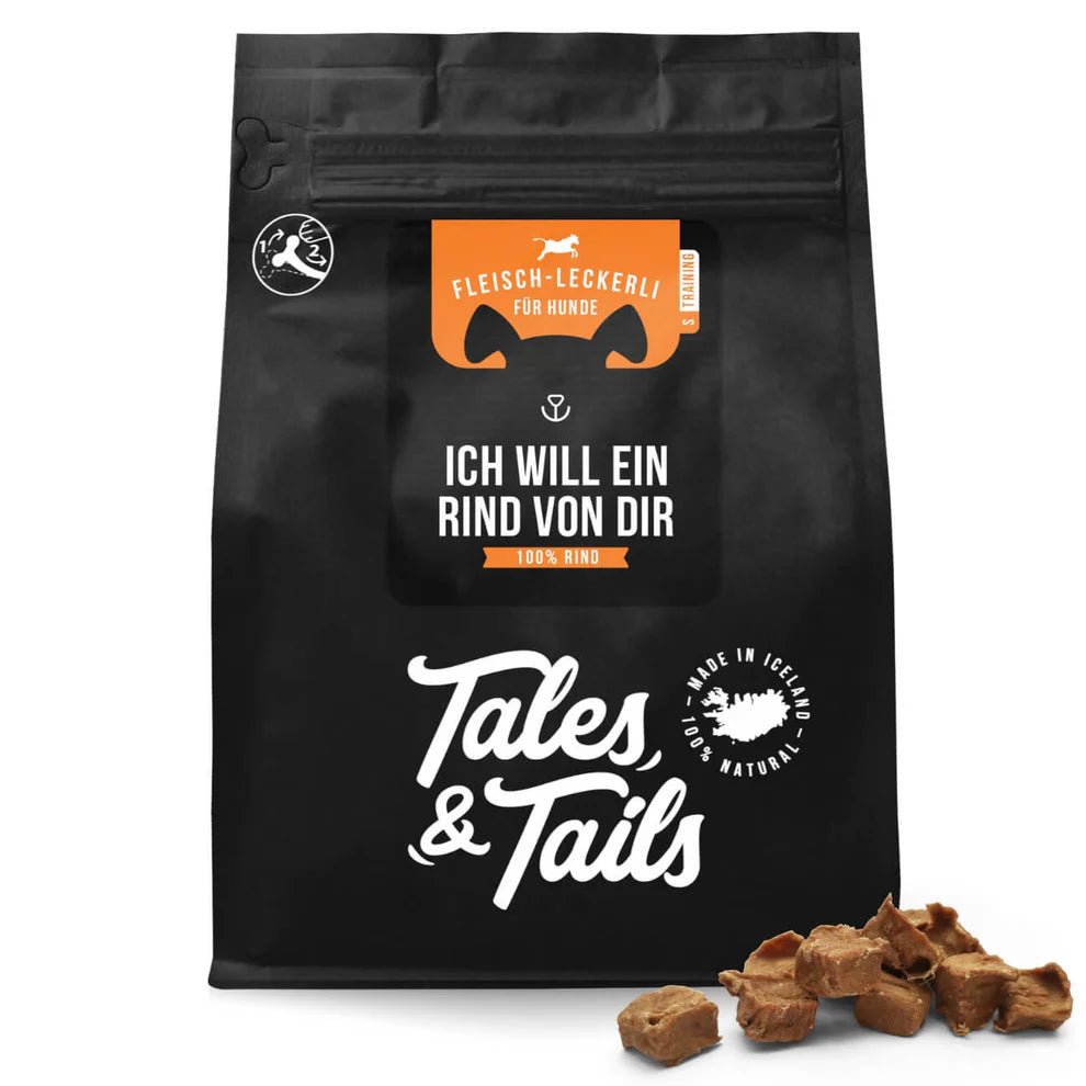 Ich will ein Rind von dir - Fleisch Leckerli für Hunde aus 100% Rind - doggiescouture.at