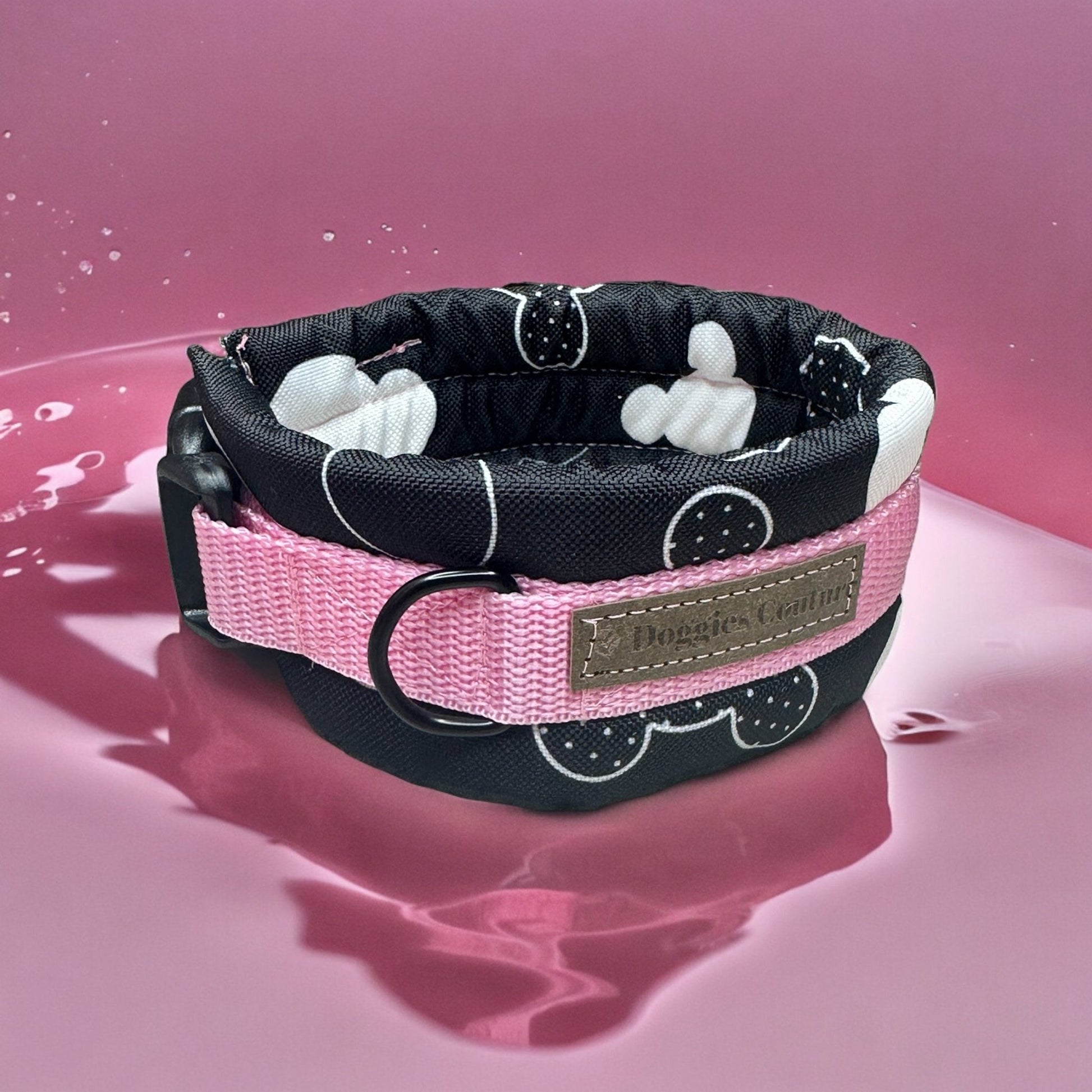 Mousehead black deluxe with pink - doggiescouture.at