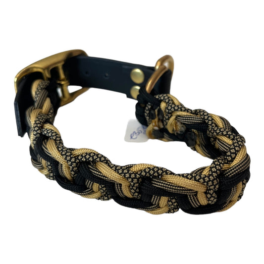 Paracord Halsband golden salsa - doggiescouture.at