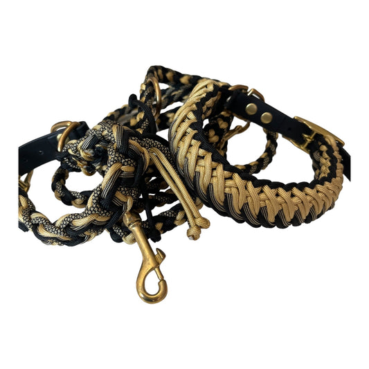 Paracord Halsband golden waterfall - doggiescouture.at