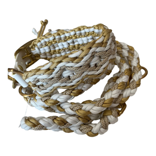 Paracord Halsband Golden wave - doggiescouture.at