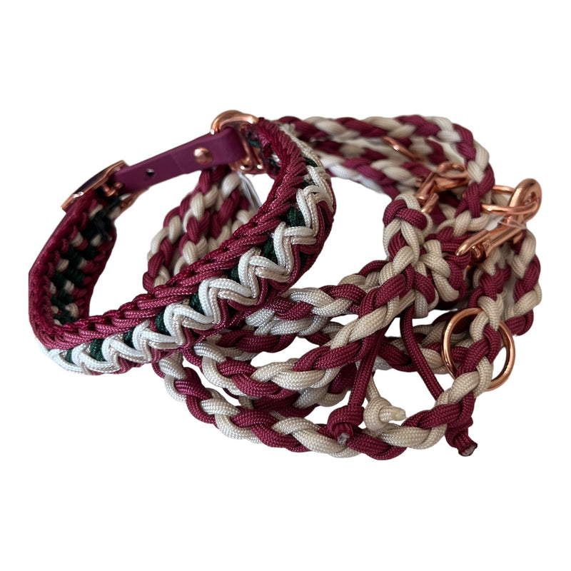 Paracord Halsband Red indiana