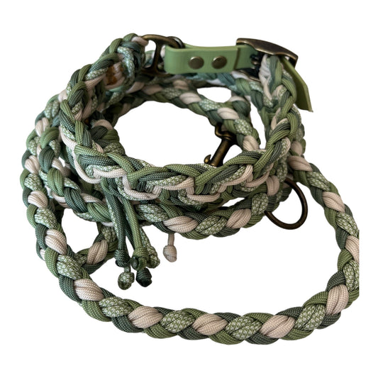 Paracord Halsband sage salsa - doggiescouture.at