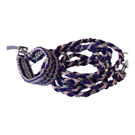 Paracord Halsband violet - doggiescouture.at