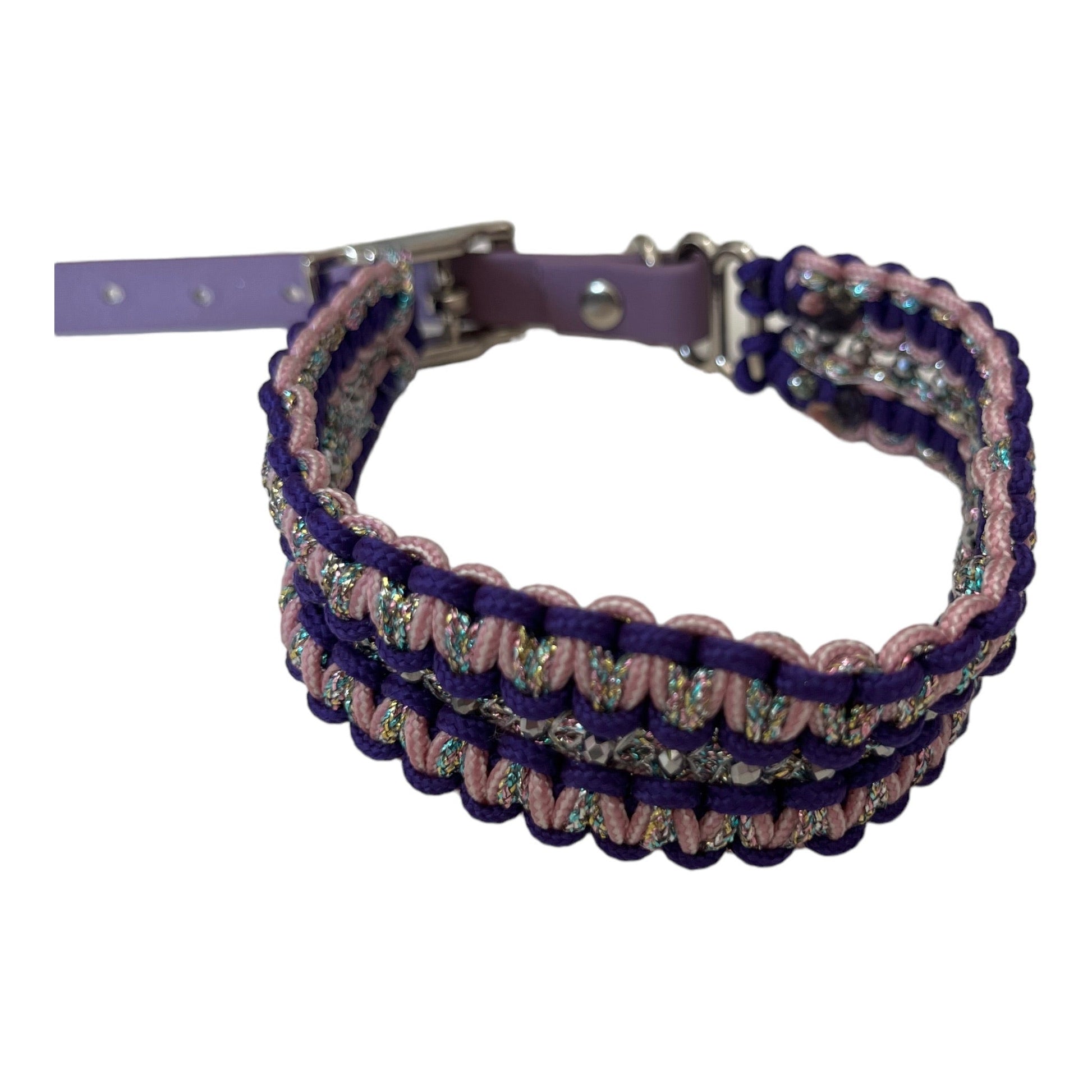 Paracord Halsband violet - doggiescouture.at