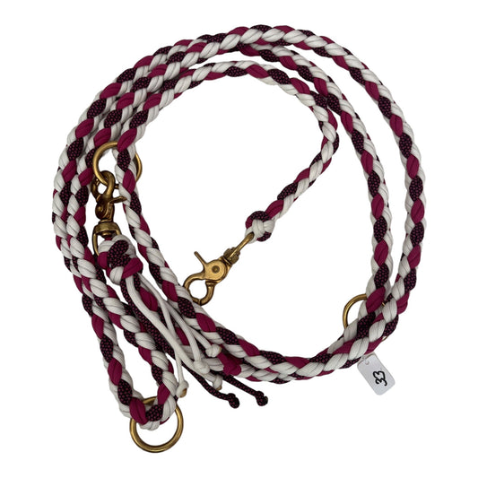 Paracord - Leine 215 pink & gold - doggiescouture.at