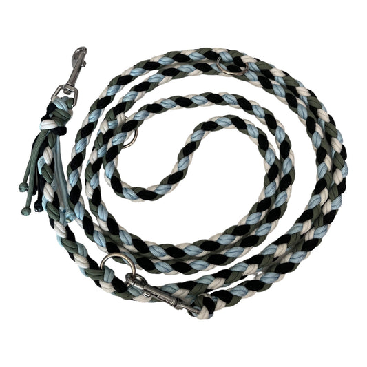 Paracord - Leine 220 cm blue and green - doggiescouture.at