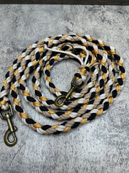 Paracord Leine Golden Snowflake - doggiescouture.at