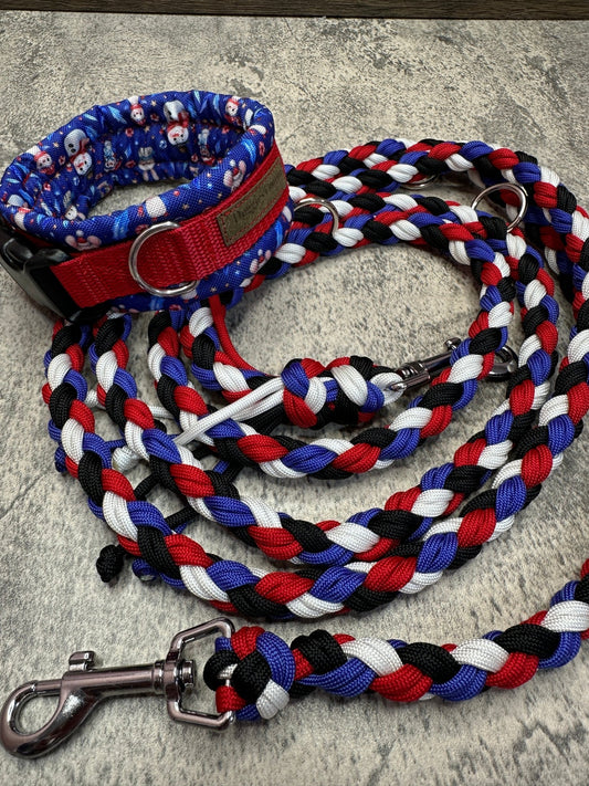 Paracord Leine Snowman - doggiescouture.at