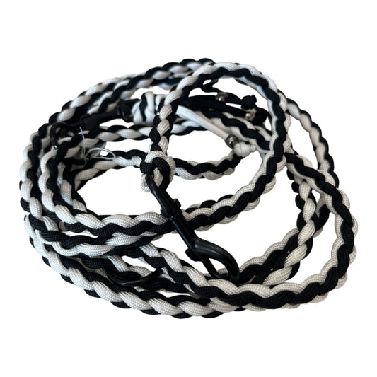 Paracordleine slim black & white - doggiescouture.at